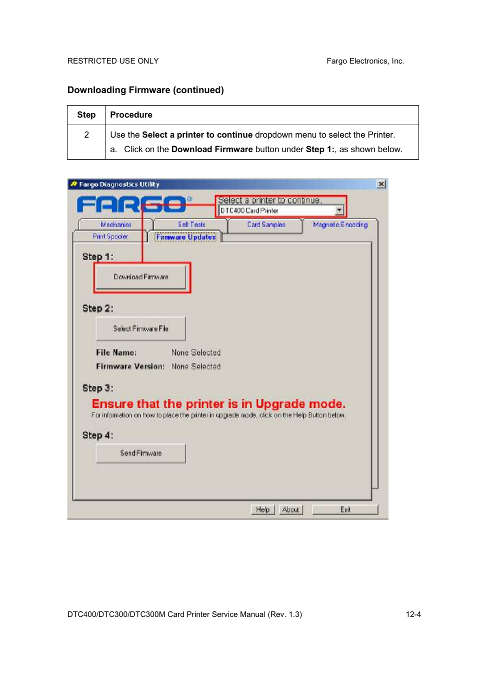 FARGO electronic DTC300 User Manual | Page 402 / 446