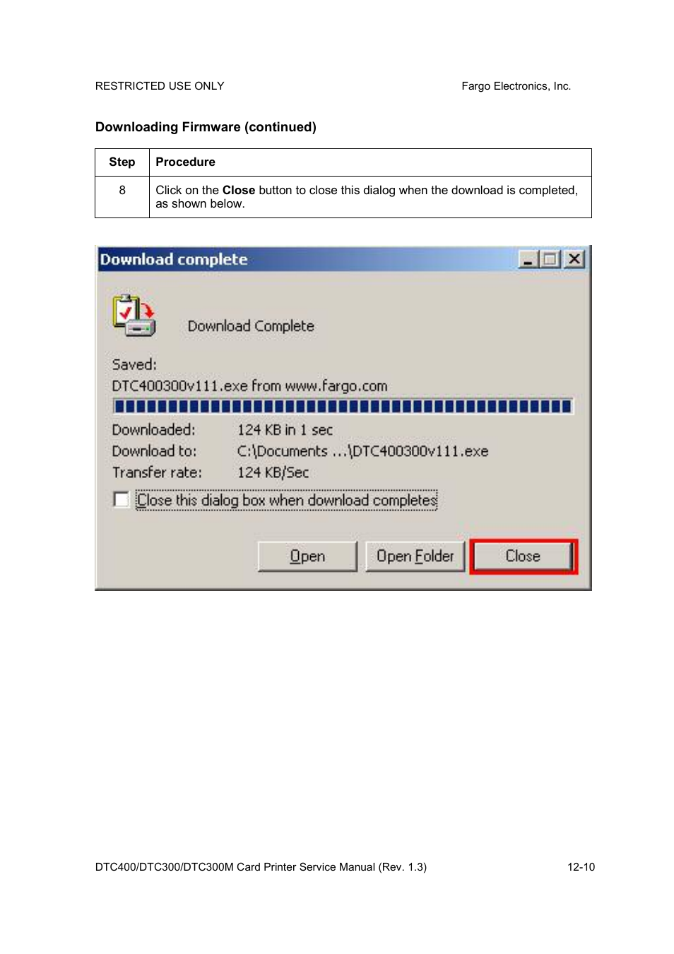 FARGO electronic DTC300 User Manual | Page 408 / 446