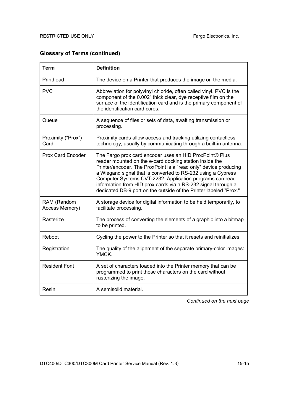 FARGO electronic DTC300 User Manual | Page 436 / 446