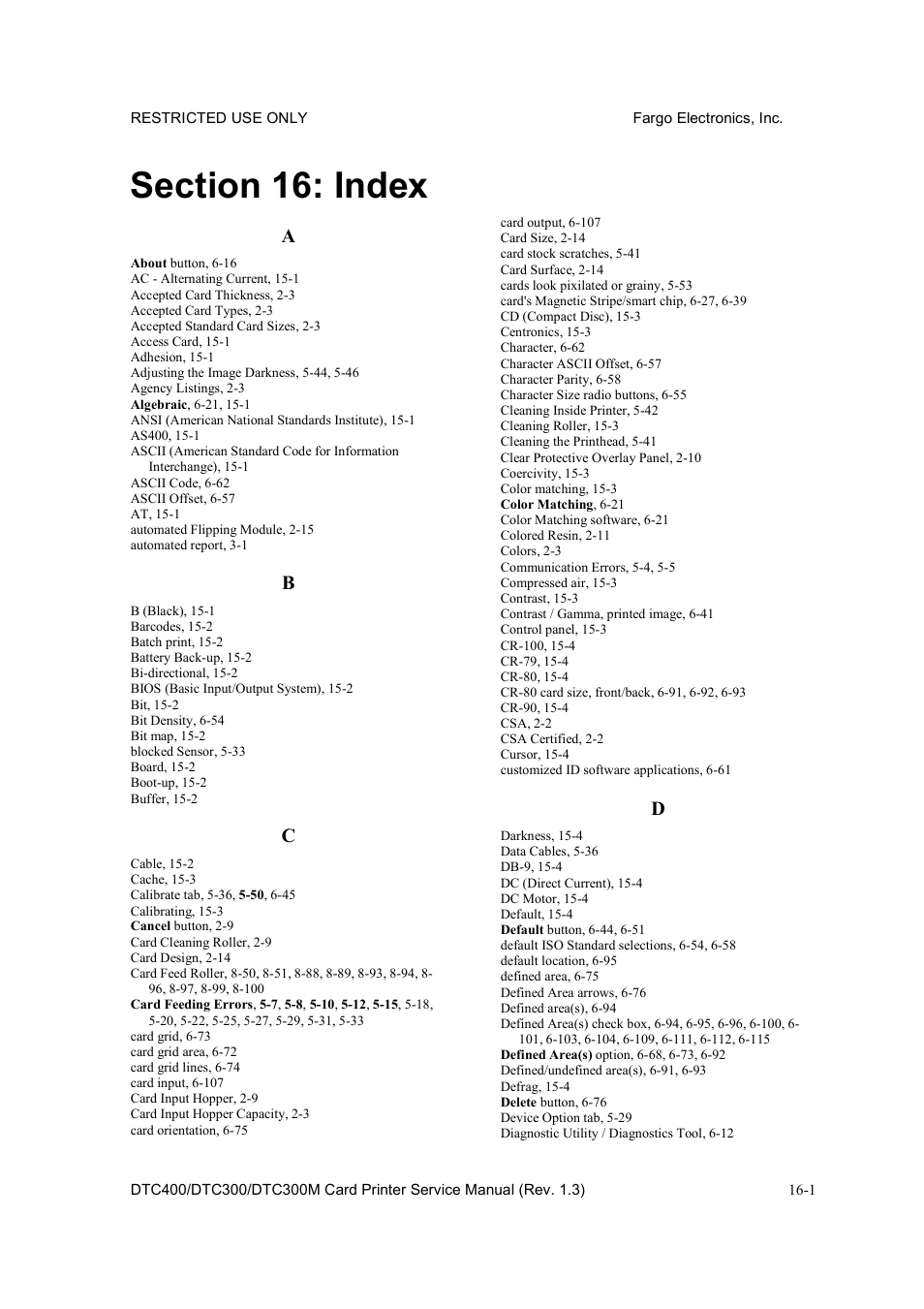 FARGO electronic DTC300 User Manual | Page 442 / 446