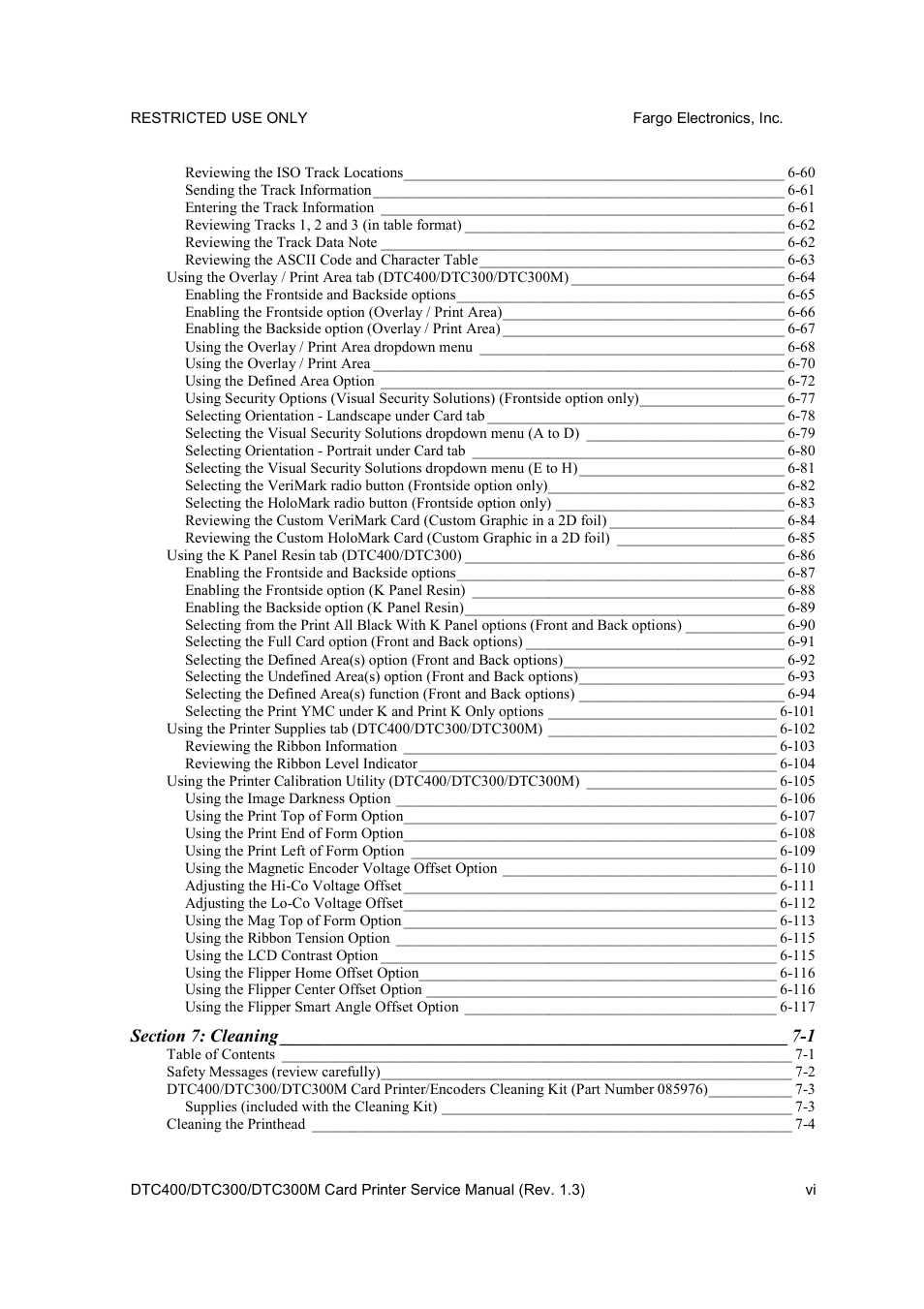 FARGO electronic DTC300 User Manual | Page 6 / 446