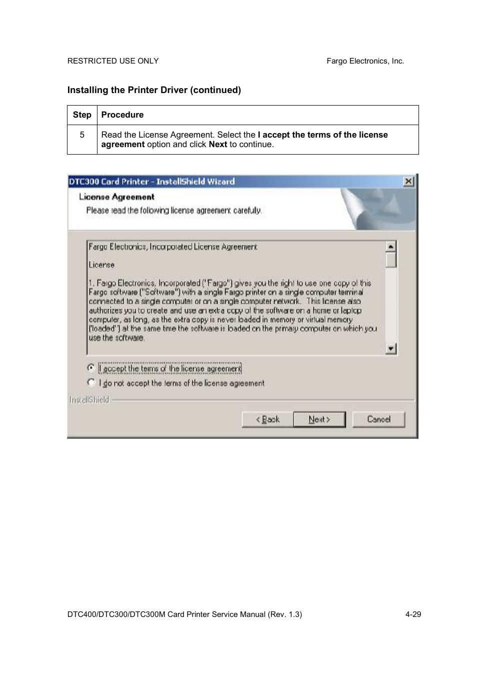 FARGO electronic DTC300 User Manual | Page 61 / 446