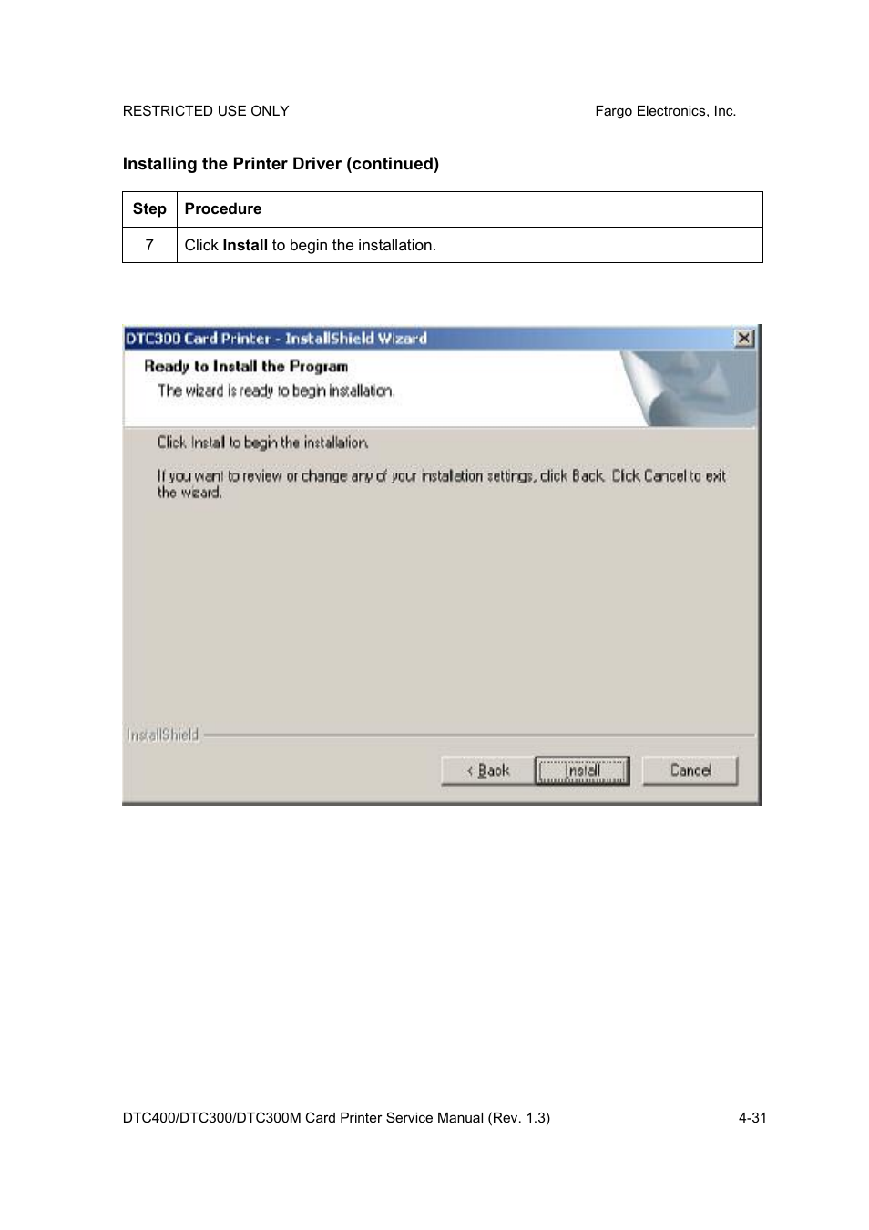 FARGO electronic DTC300 User Manual | Page 63 / 446