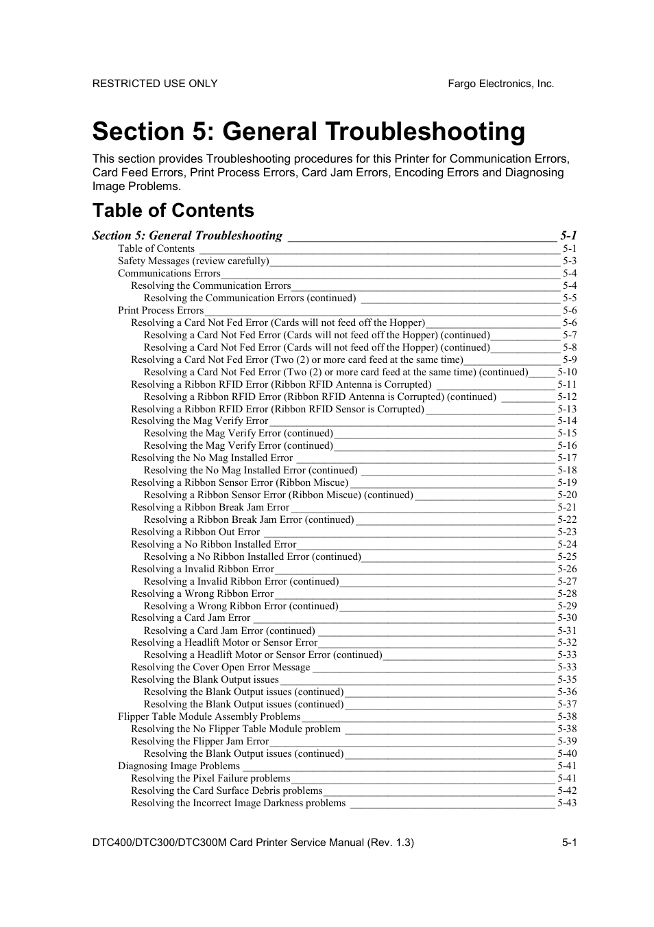 FARGO electronic DTC300 User Manual | Page 74 / 446