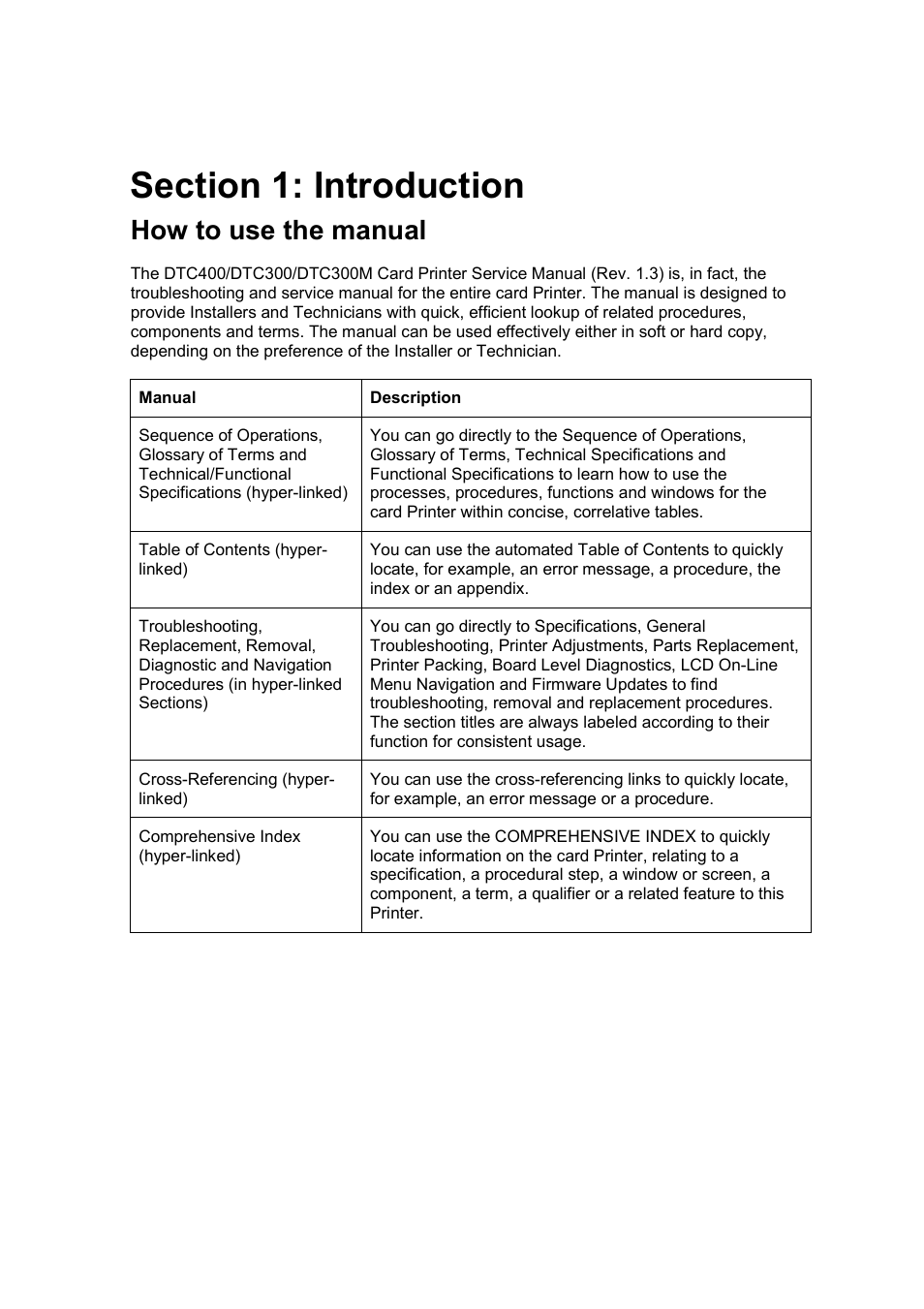 How to use the manual | FARGO electronic DTC300 User Manual | Page 9 / 446