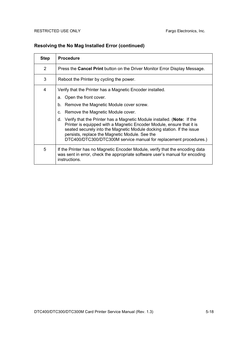 FARGO electronic DTC300 User Manual | Page 91 / 446