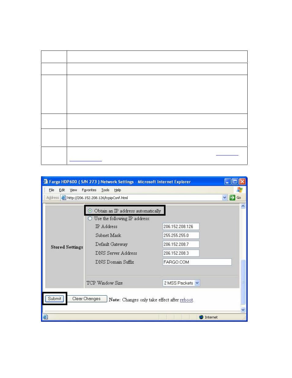 Switching to the automatic ip address mode -21, Switching to the automatic ip address mode | FARGO electronic HDP600 User Manual | Page 159 / 371