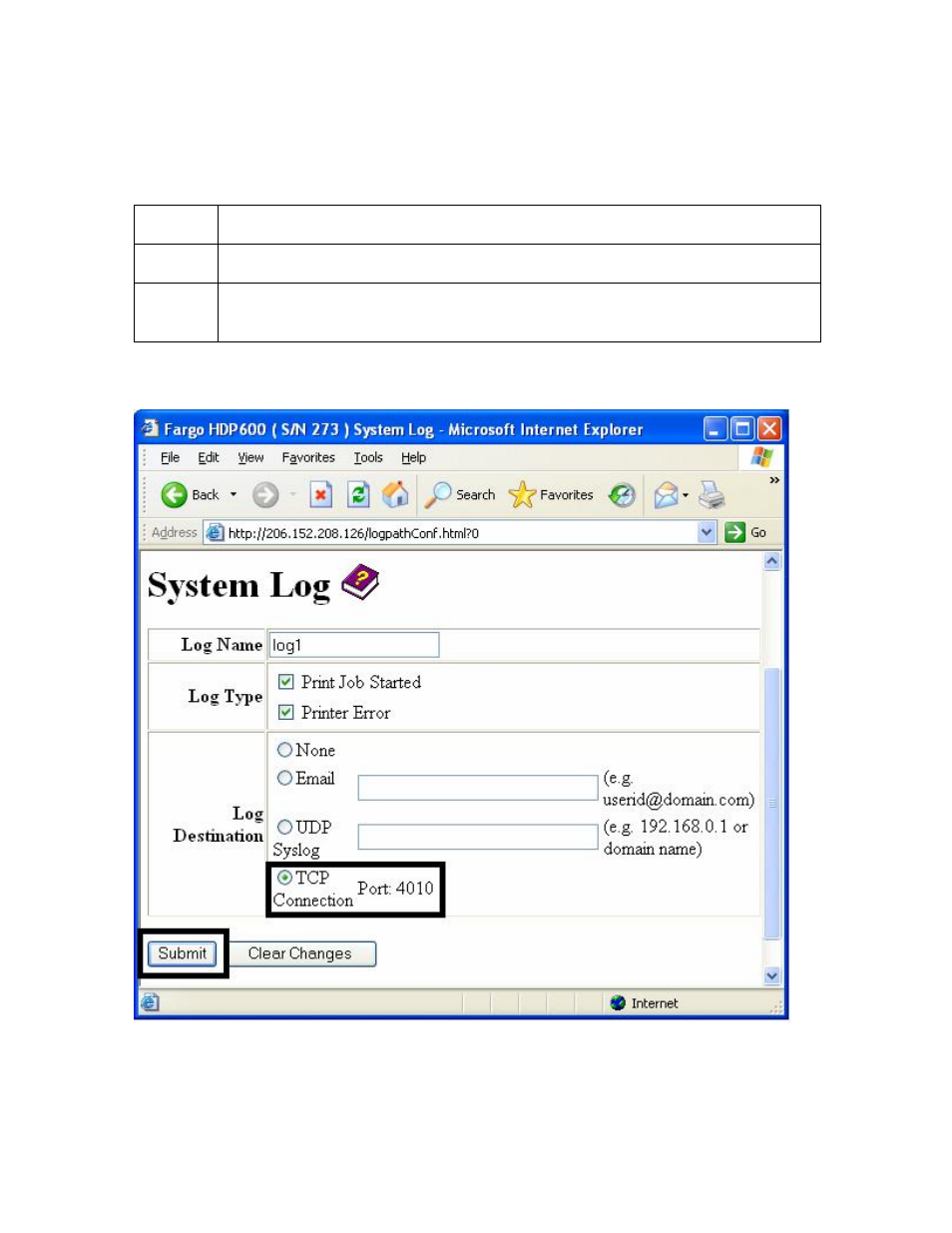 Specifying tcp event logging -38, Specifying tcp event logging | FARGO electronic HDP600 User Manual | Page 176 / 371