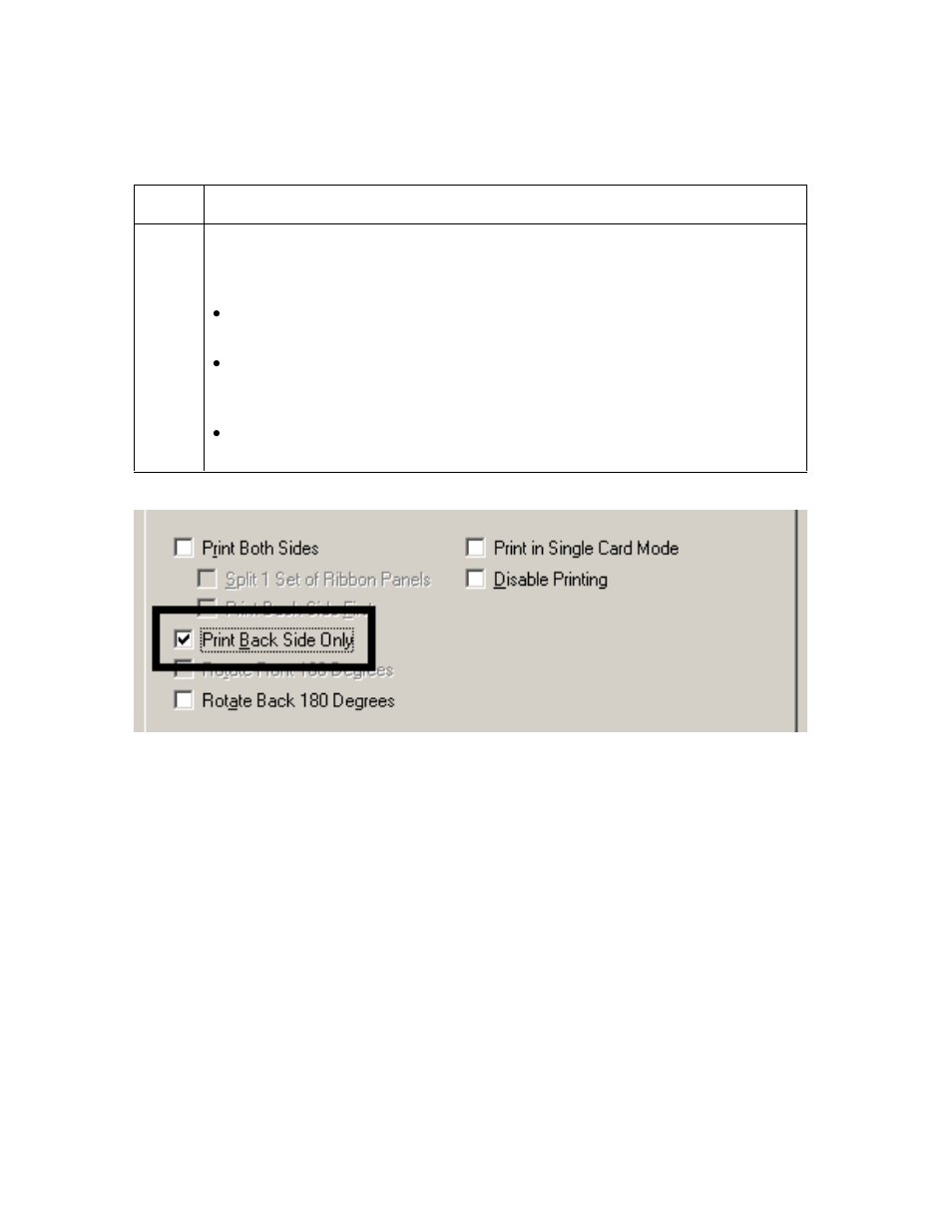 Using the print back side only option -34, Using the print back side only option | FARGO electronic HDP600 User Manual | Page 245 / 371