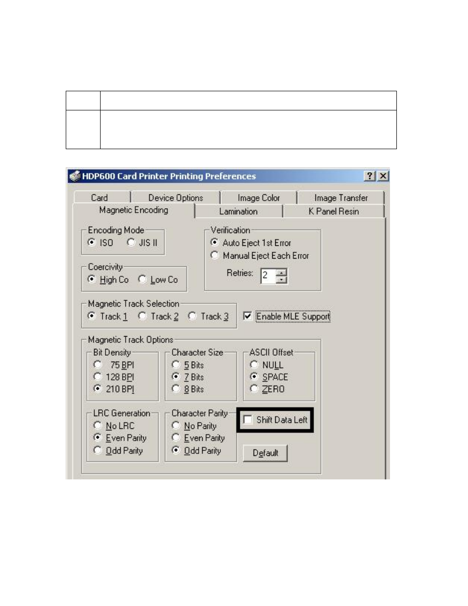Reviewing the shift data left -62, Reviewing the shift data left | FARGO electronic HDP600 User Manual | Page 273 / 371