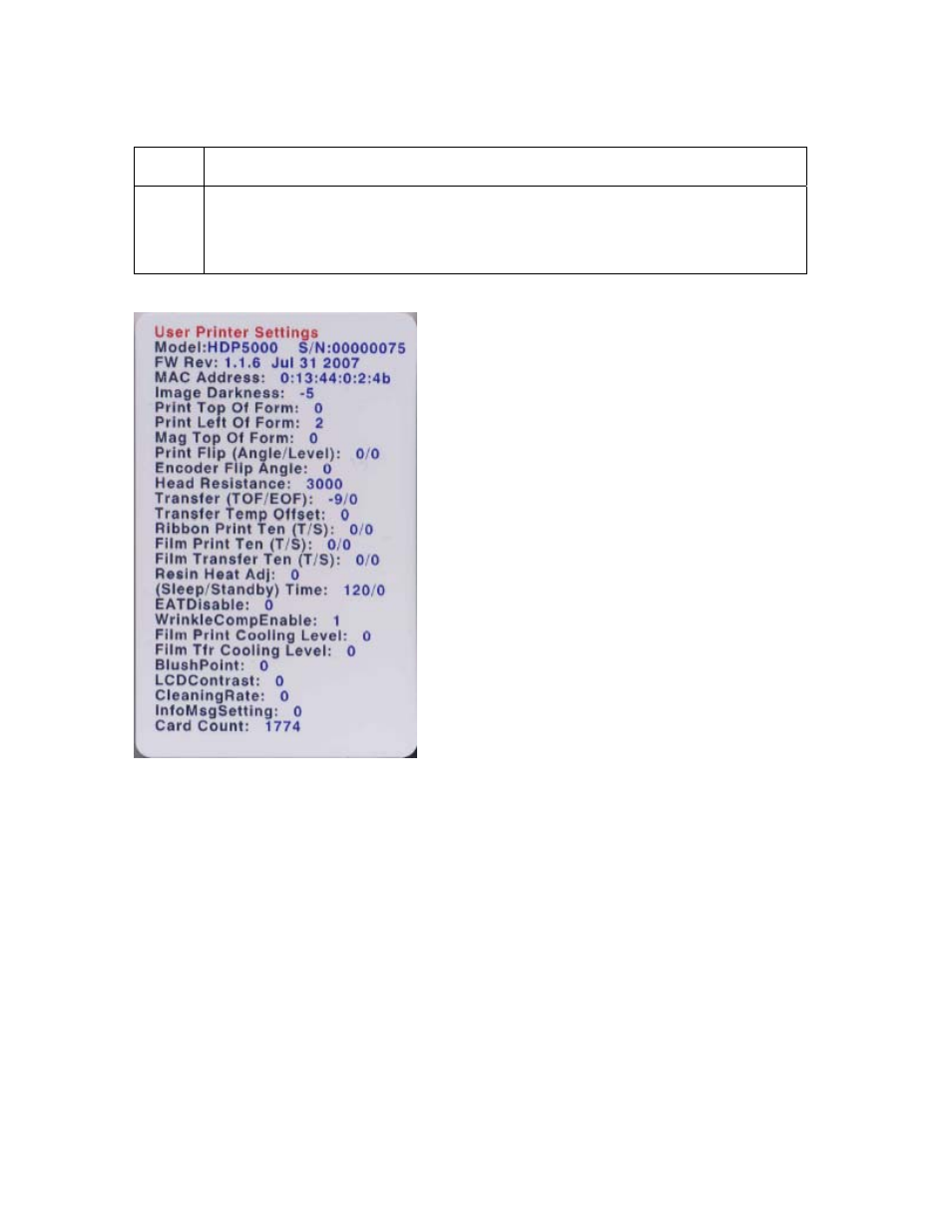 Reviewing the device settings self test, Reviewing the device settings self test -42 | FARGO electronic HDP5000 User Manual | Page 126 / 401