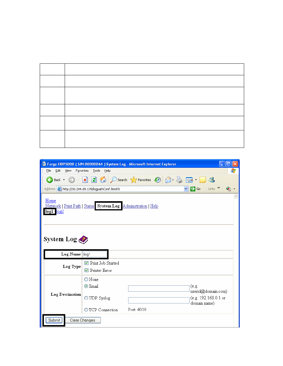 Changing the log name, Changing the log name -29 | FARGO electronic HDP5000 User Manual | Page 158 / 401