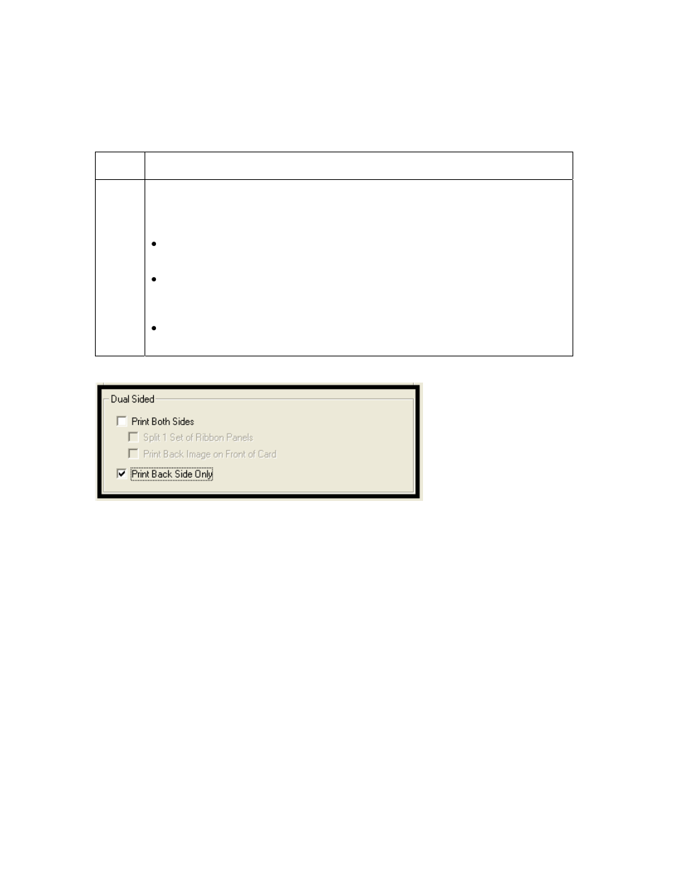 Using the dual sided - print back side only option | FARGO electronic HDP5000 User Manual | Page 238 / 401