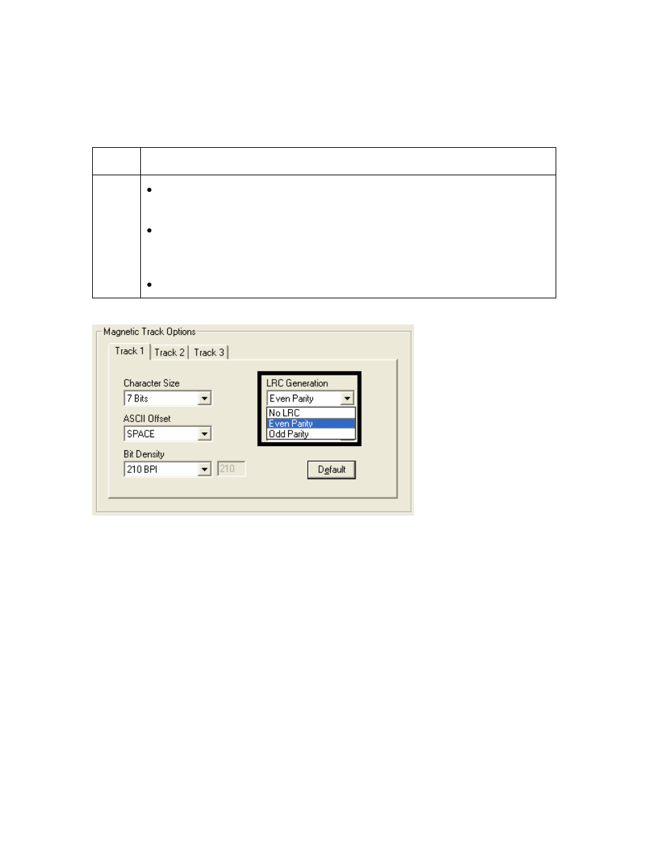 Using the lrc generation dropdown list, Using the lrc generation dropdown list -75 | FARGO electronic HDP5000 User Manual | Page 280 / 401