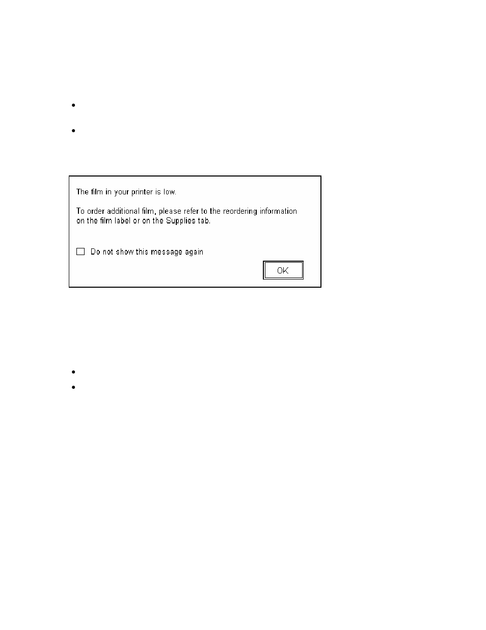 Using the film low message, Using the film low message -6 | FARGO electronic HDP5000 User Manual | Page 315 / 401