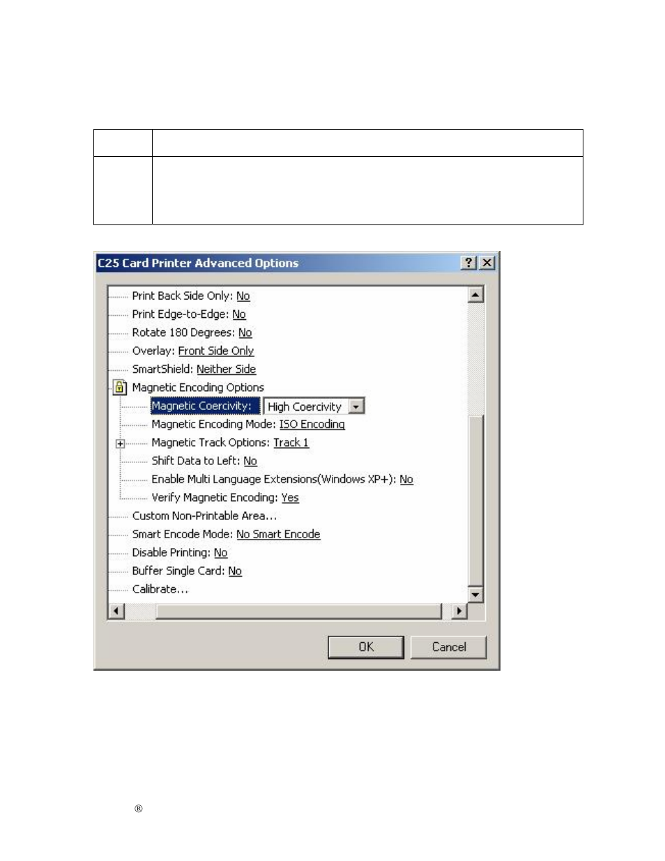 Using the coercivity option | FARGO electronic S000256 User Manual | Page 105 / 181