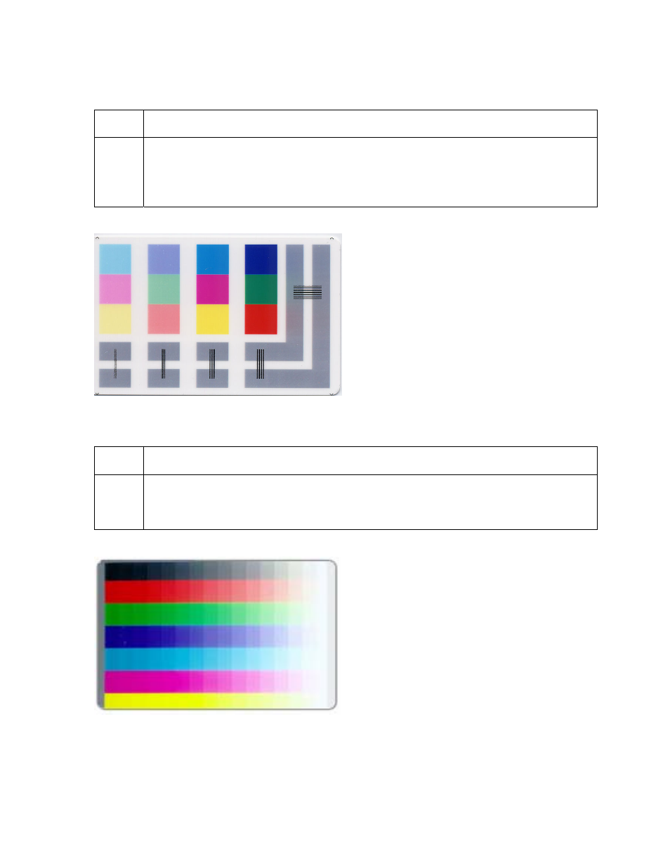 Reviewing the color/resin ymck self-test, Reviewing the color bars ymc self-test, Reviewing the color/resin ymck self-test -19 | Reviewing the color bars ymc self-test -19 | FARGO electronic HDP600-LC CR100 User Manual | Page 119 / 432