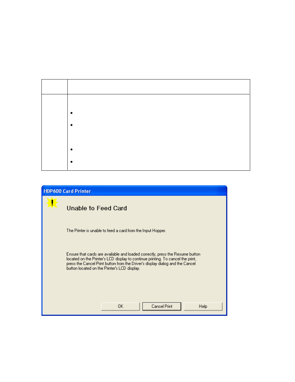 Card feeding errors, Resolving an unable to feed card error, Card feeding errors -24 | Resolving an unable to feed card error -24 | FARGO electronic HDP600-LC CR100 User Manual | Page 124 / 432