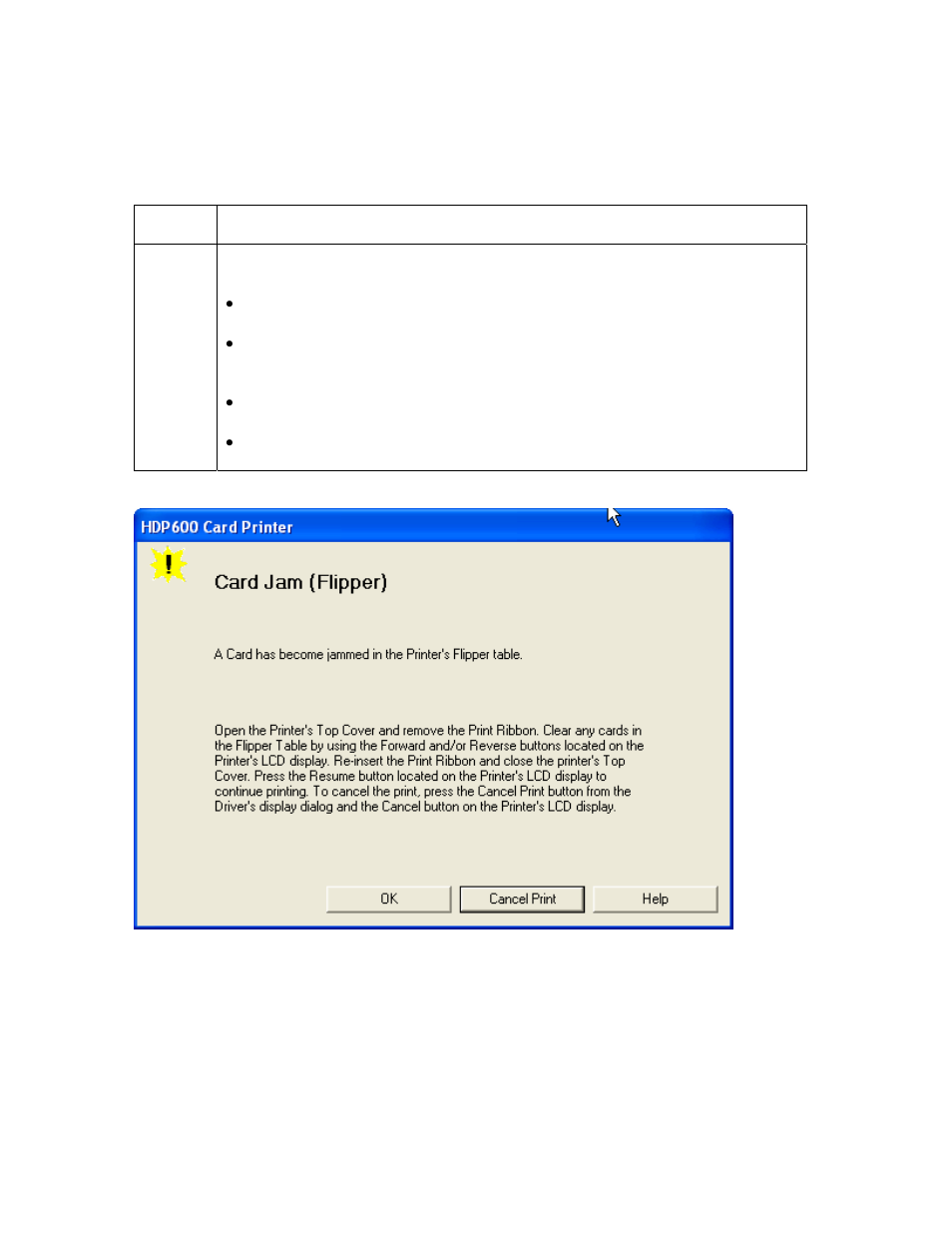 Resolving a card jam (flipper) error, Resolving a card jam (flipper) error -34 | FARGO electronic HDP600-LC CR100 User Manual | Page 134 / 432