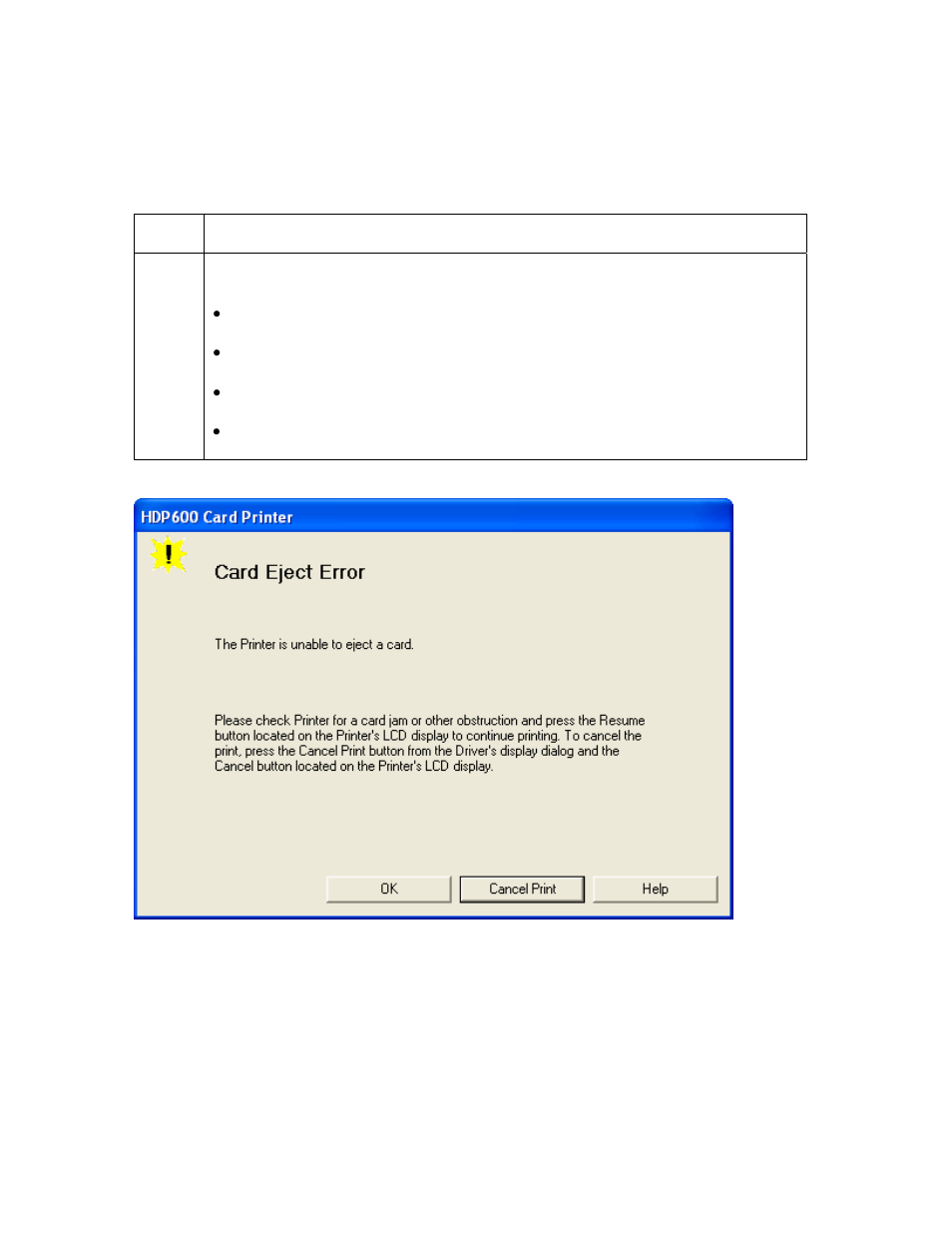 Resolving a card eject error, Resolving a card eject error -38 | FARGO electronic HDP600-LC CR100 User Manual | Page 138 / 432