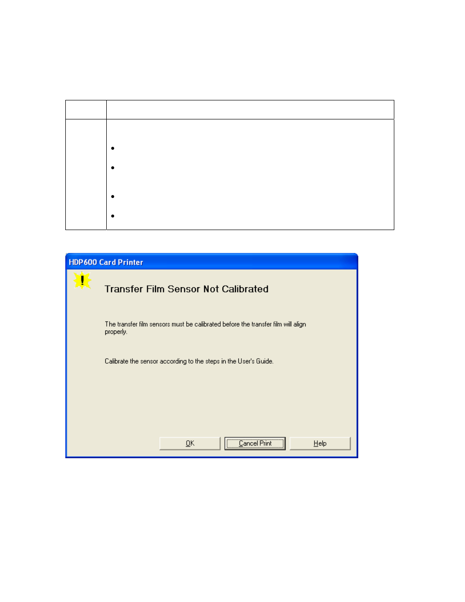 Reset. see, Resolving a, Transfer film out error | FARGO electronic HDP600-LC CR100 User Manual | Page 152 / 432