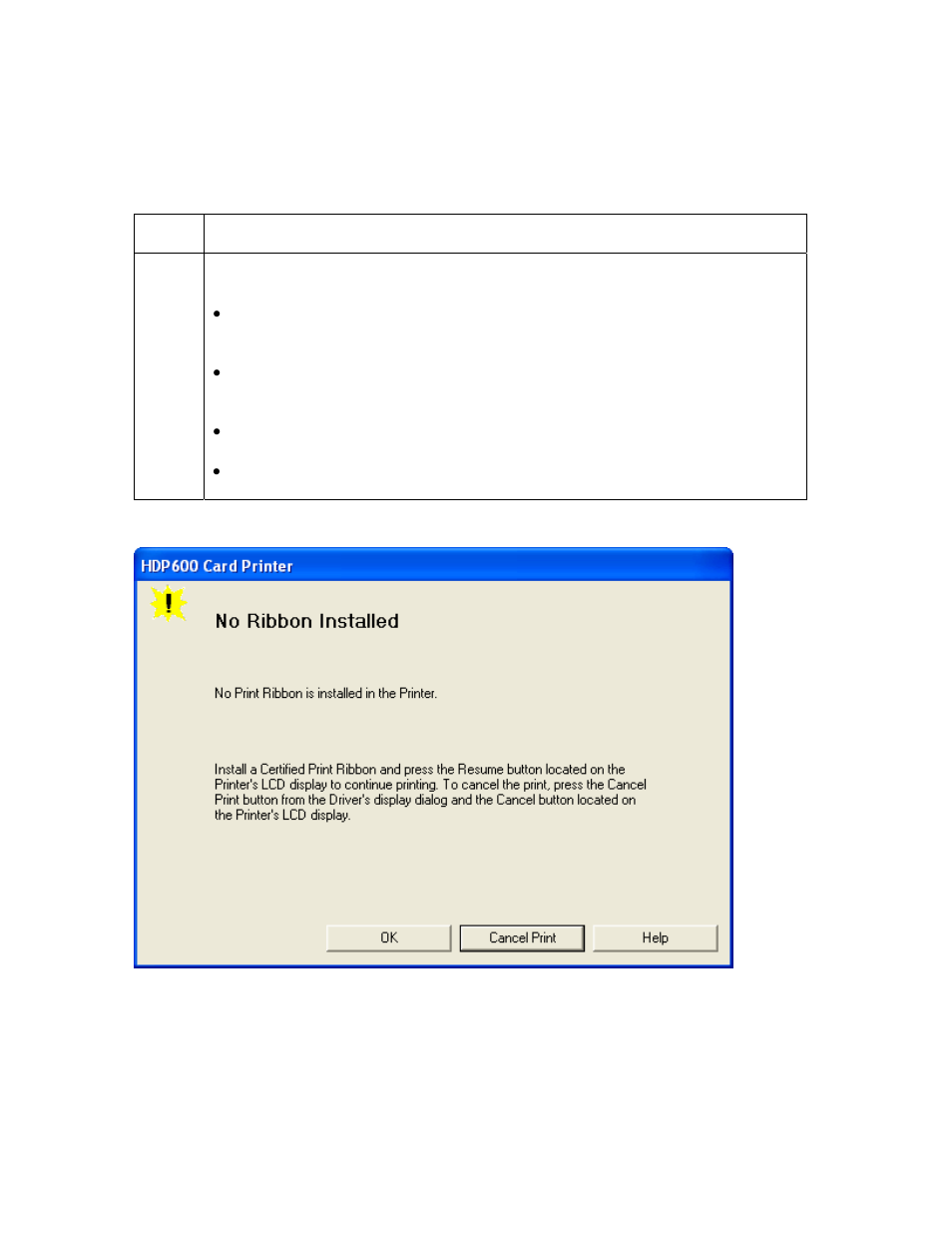 Resolving a no ribbon installed error, Resolving a no ribbon installed error -59 | FARGO electronic HDP600-LC CR100 User Manual | Page 159 / 432