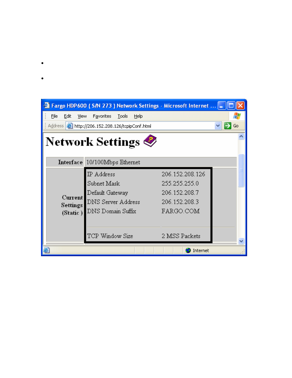 Reviewing the current settings, Reviewing the current settings -18 | FARGO electronic HDP600-LC CR100 User Manual | Page 214 / 432