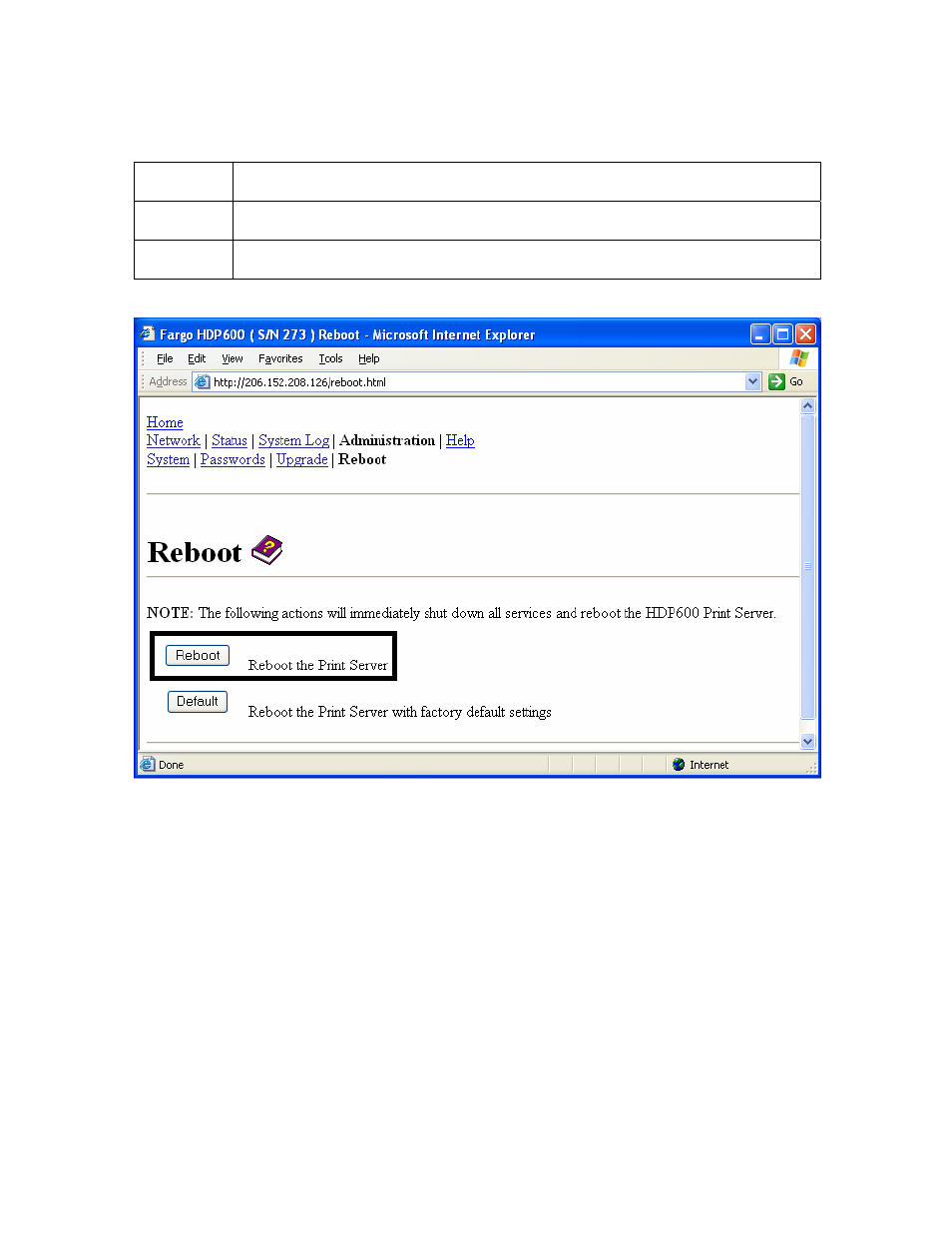 Rebooting the ethernet server (continued) | FARGO electronic HDP600-LC CR100 User Manual | Page 241 / 432