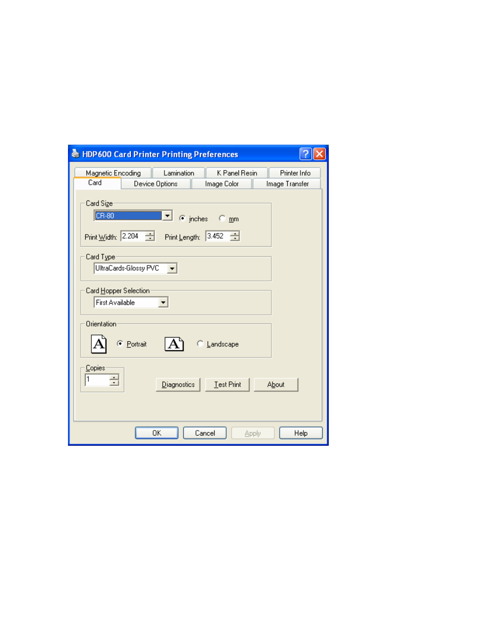 Using the card tab, Using the card tab (hdp600/hdp600-lc), Using the card tab -11 | Using the card tab (hdp600/hdp600-lc) -11 | FARGO electronic HDP600-LC CR100 User Manual | Page 277 / 432