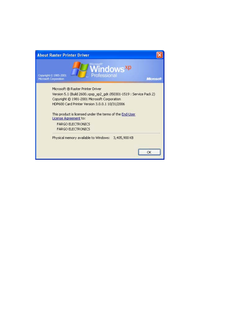 Selecting the about button | FARGO electronic HDP600-LC CR100 User Manual | Page 291 / 432