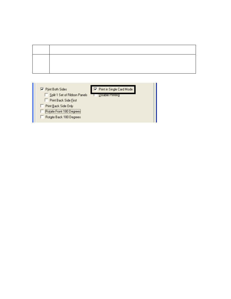 Using the print in single card mode option, Using the print in single card mode option -38 | FARGO electronic HDP600-LC CR100 User Manual | Page 304 / 432