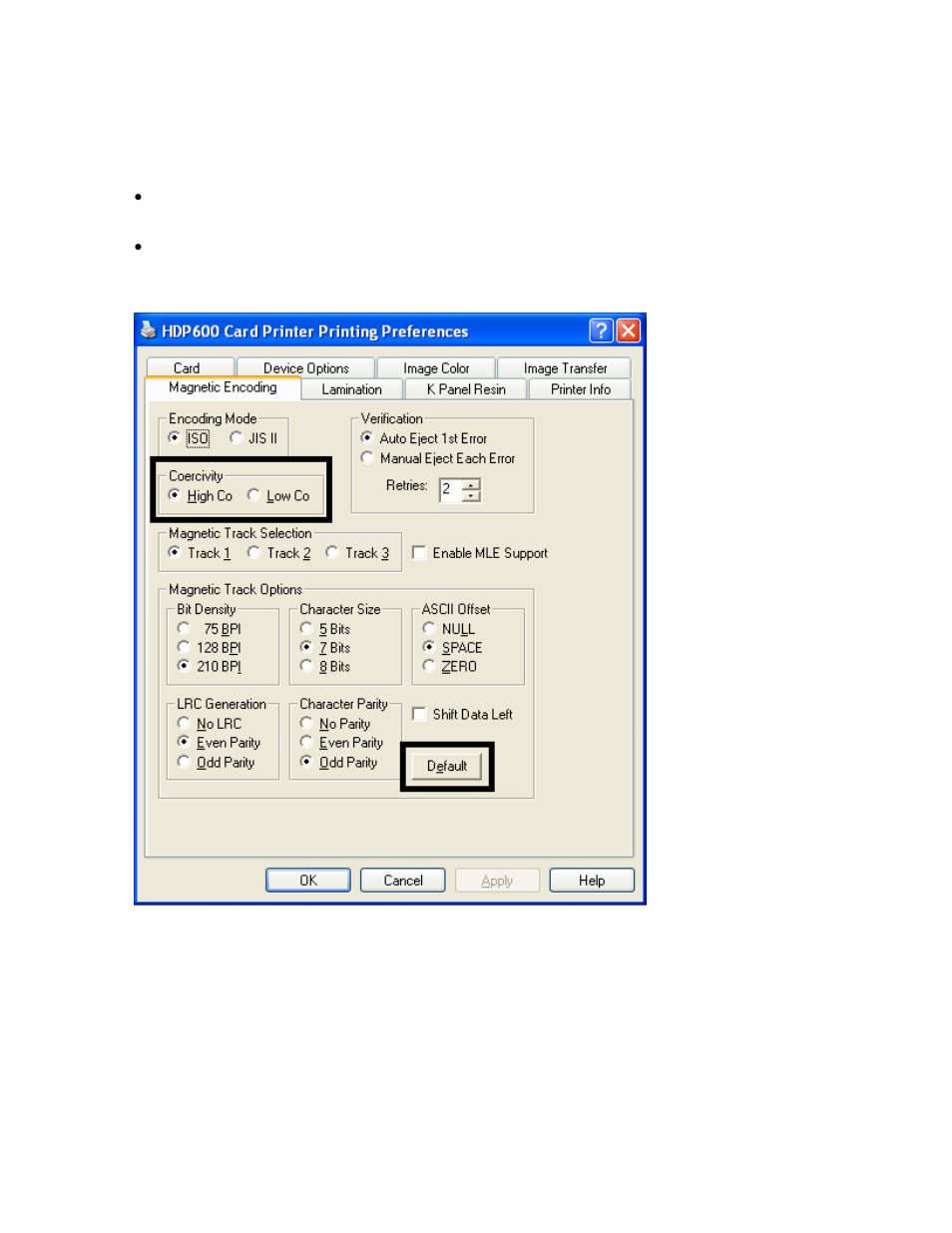 Using the encoding mode option, Using the encoding mode option -60 | FARGO electronic HDP600-LC CR100 User Manual | Page 326 / 432