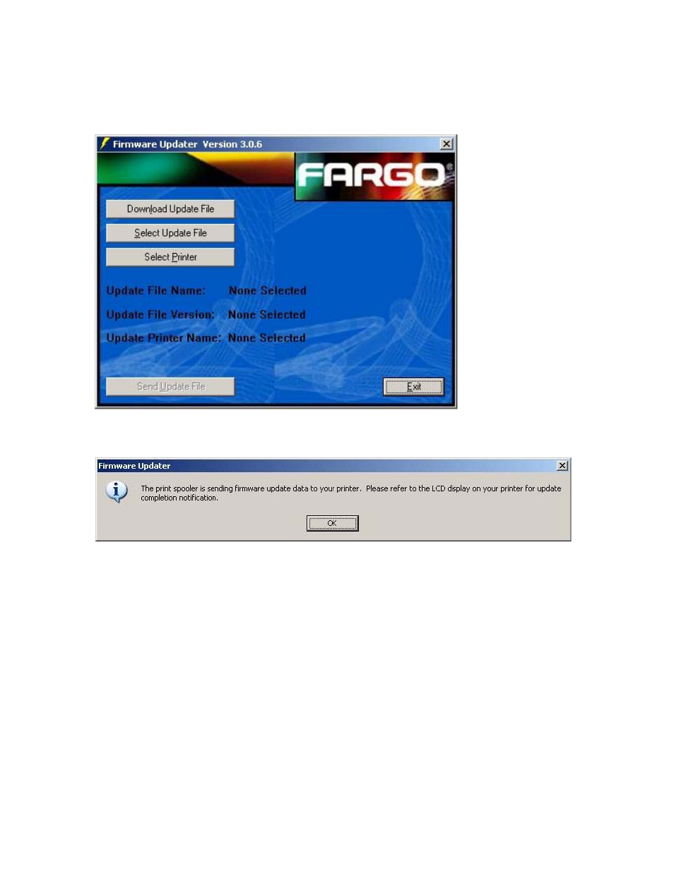 Updating the lcd firmware (continued) | FARGO electronic HDP600-LC CR100 User Manual | Page 400 / 432