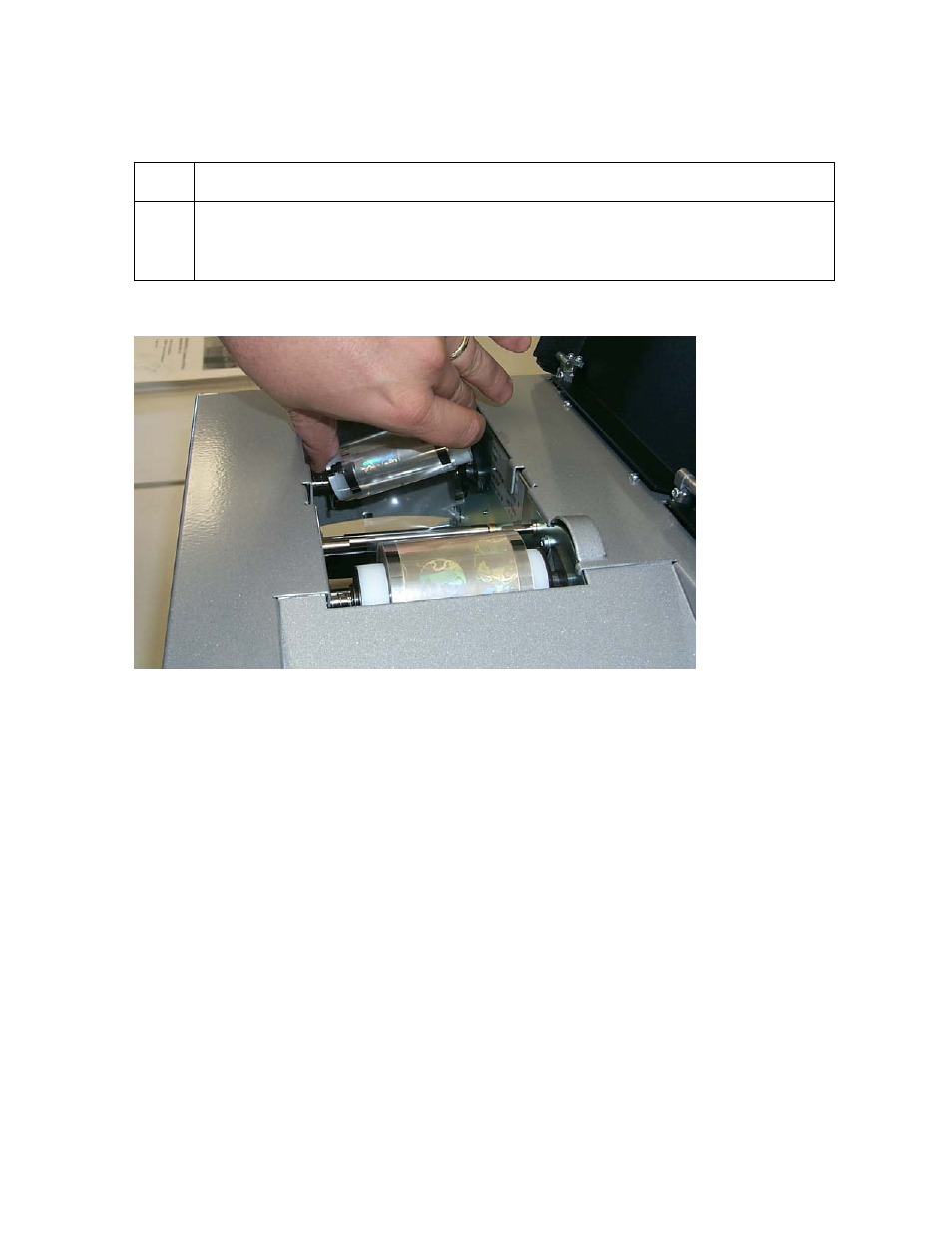 Loading the overlaminate (cont.) | FARGO electronic HDP600-LC CR100 User Manual | Page 62 / 432