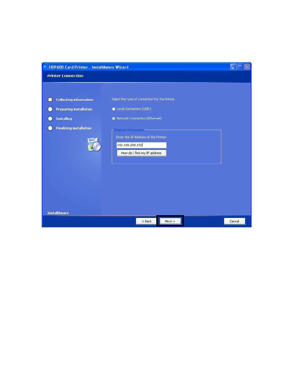 Installing the hdp600 printer driver (cont.) | FARGO electronic HDP600-LC CR100 User Manual | Page 79 / 432