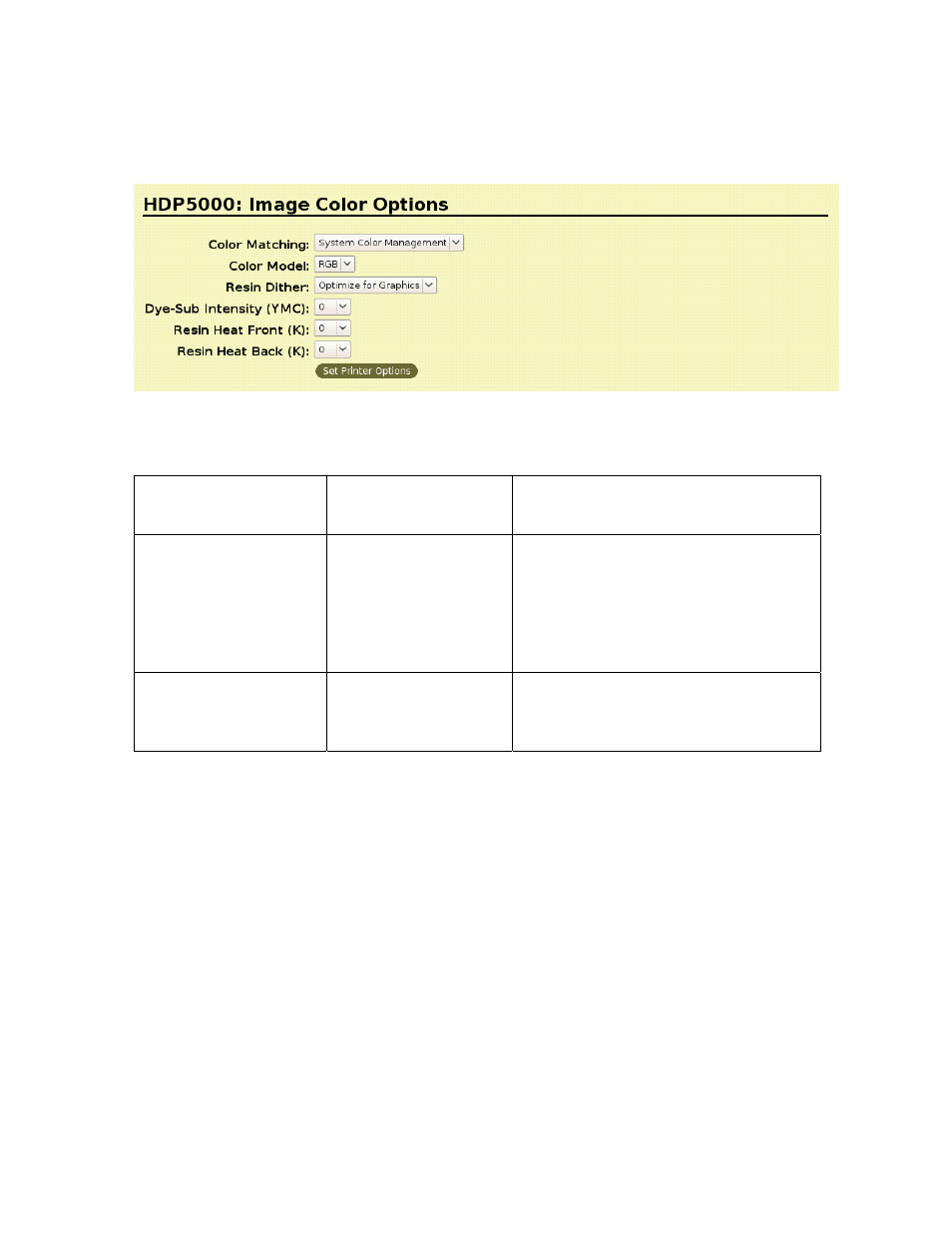 Using the image color capabilities, Selecting the color matching options, Using the image color capabilities 14 | Selecting the color matching options 14 | HID FARGO HDP5000 User Guide User Manual | Page 14 / 44