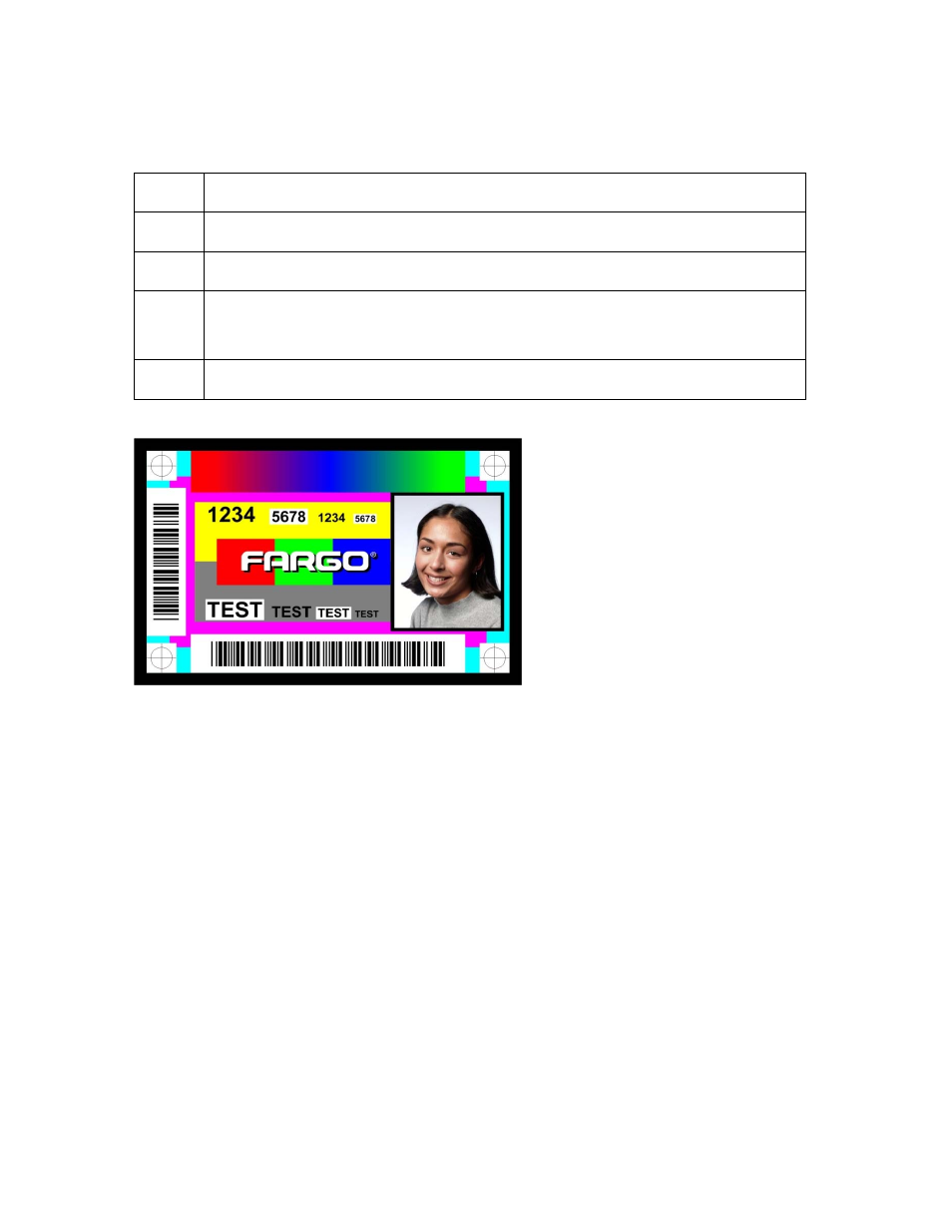 Printing a test card | HID FARGO HDP5000 User Guide User Manual | Page 44 / 44