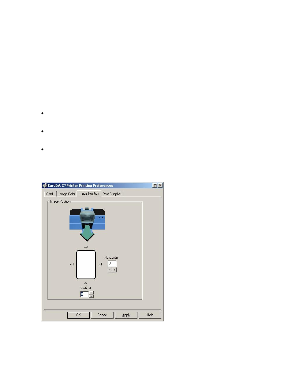 Selecting the image position tab, Selecting the image position tab -48 | FARGO electronic L000286 User Manual | Page 147 / 215