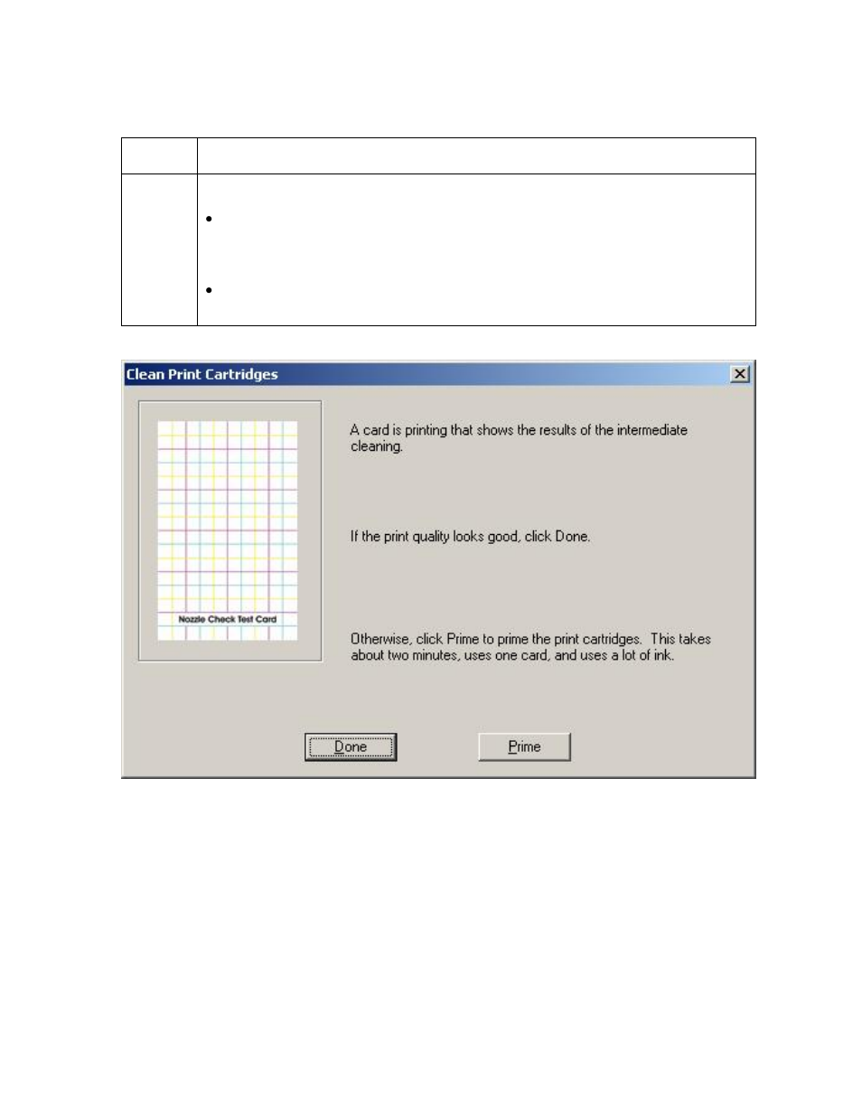 Selecting the test printer button, Mage will begin printing.) | FARGO electronic L000286 User Manual | Page 172 / 215