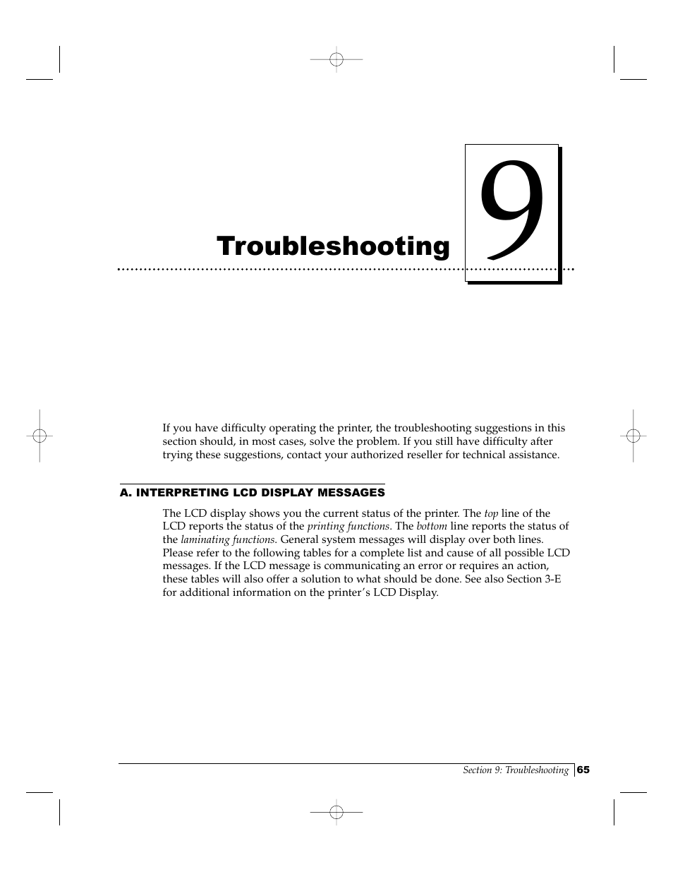 Troubleshooting | FARGO electronic Pro-L User Manual | Page 70 / 98