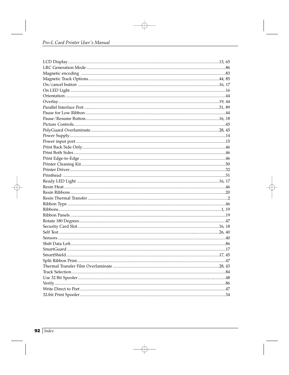 FARGO electronic Pro-L User Manual | Page 97 / 98