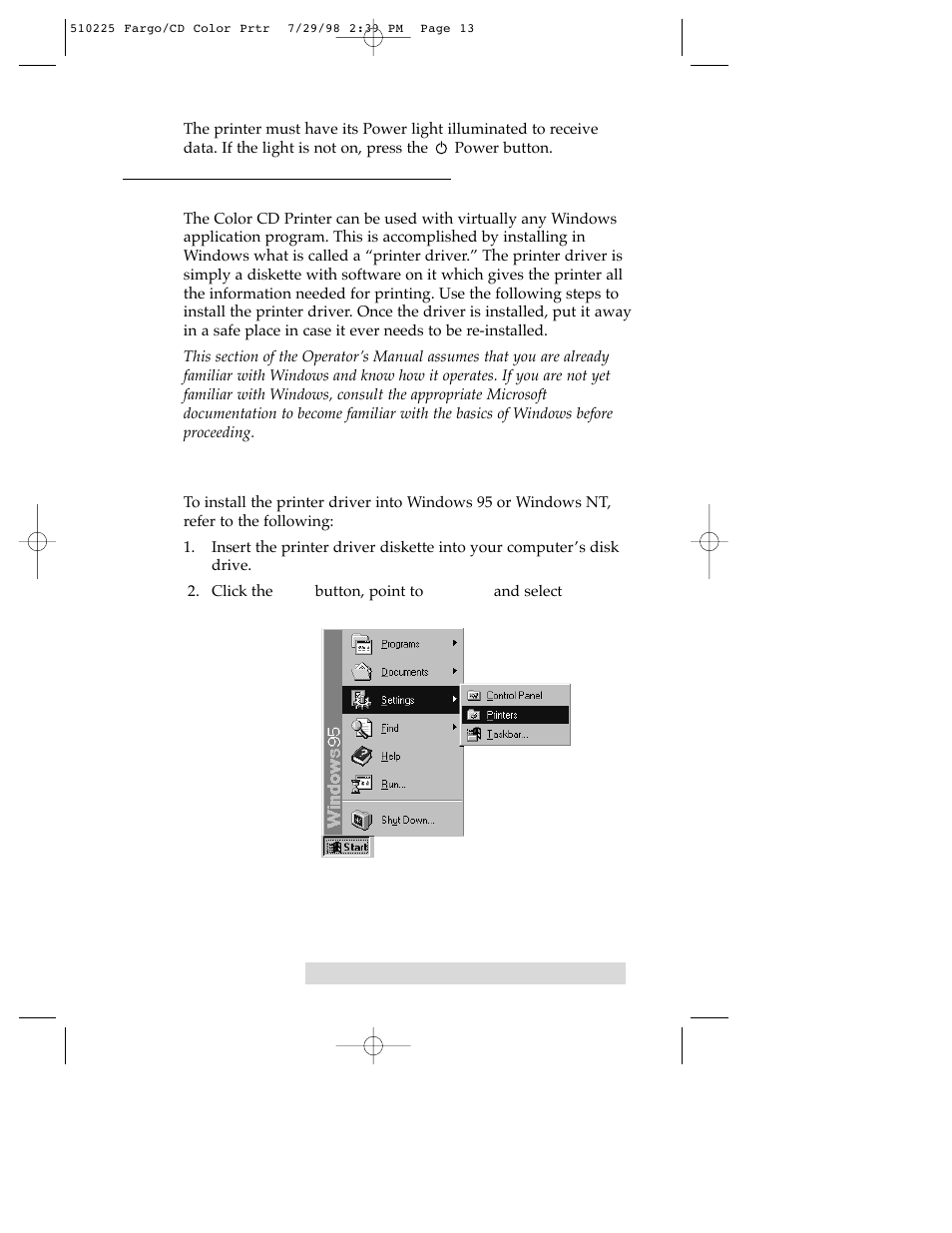 FARGO electronic CD Color Printer User Manual | Page 16 / 53