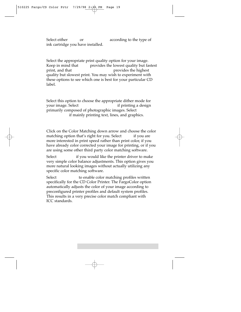 FARGO electronic CD Color Printer User Manual | Page 22 / 53