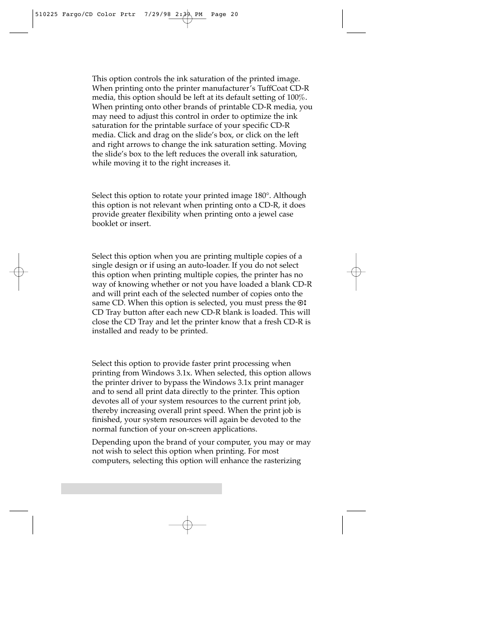FARGO electronic CD Color Printer User Manual | Page 23 / 53