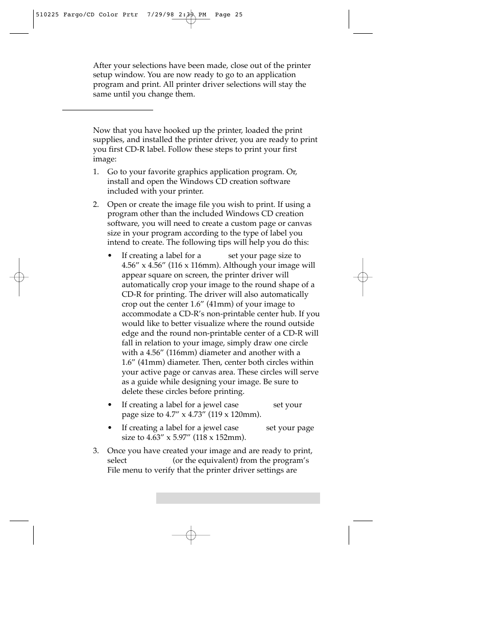 FARGO electronic CD Color Printer User Manual | Page 28 / 53