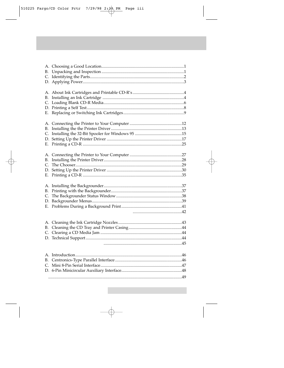 FARGO electronic CD Color Printer User Manual | Page 3 / 53