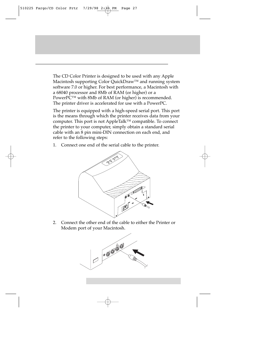 FARGO electronic CD Color Printer User Manual | Page 30 / 53