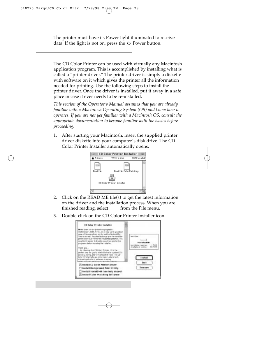 FARGO electronic CD Color Printer User Manual | Page 31 / 53