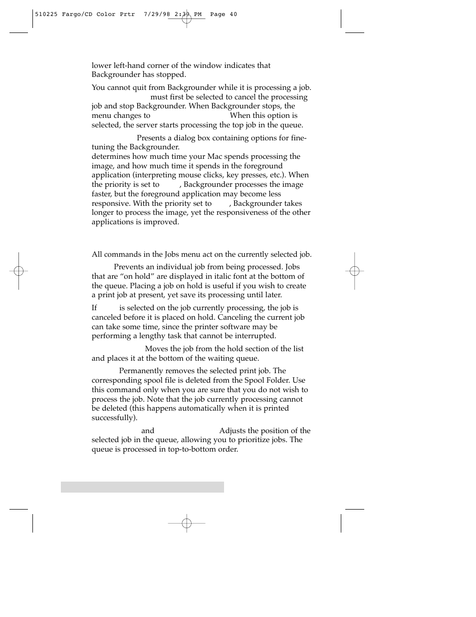 FARGO electronic CD Color Printer User Manual | Page 43 / 53