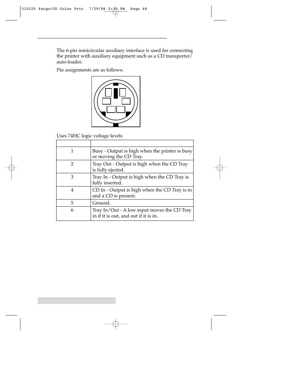 FARGO electronic CD Color Printer User Manual | Page 51 / 53